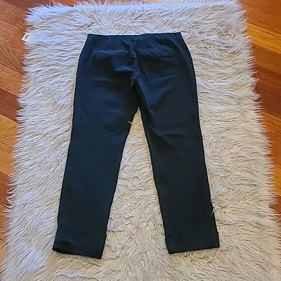 J jill premium bi stretch womens cotton stretch pullon black capris size 6 - Picture 6 of 7